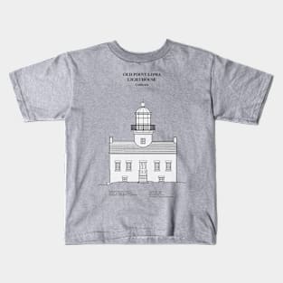 Old Point Loma Lighthouse - California - SBDpng Kids T-Shirt